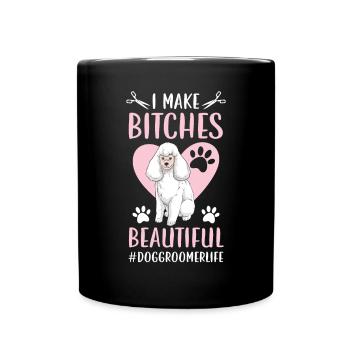 Pet Groomer Animal Stylist Fur Artist Furologist - Full Colour Mug - black - Front