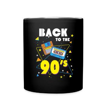 Cool Back To The 90s Party Nostalgia Gift - Full Colour Mug - black - Front