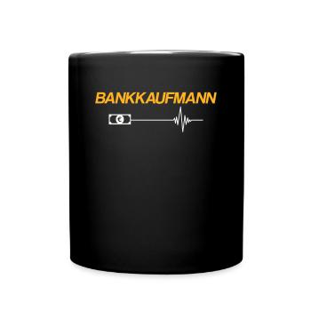 Bankkaufmann - Tasse einfarbig - Schwarz - Vorne