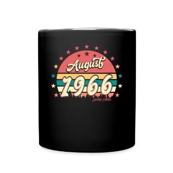 1966 August Vintage - Tasse einfarbig - Schwarz - Vorne