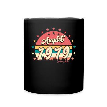 Geboren Im August 1979 - Tasse einfarbig - Schwarz - Vorne