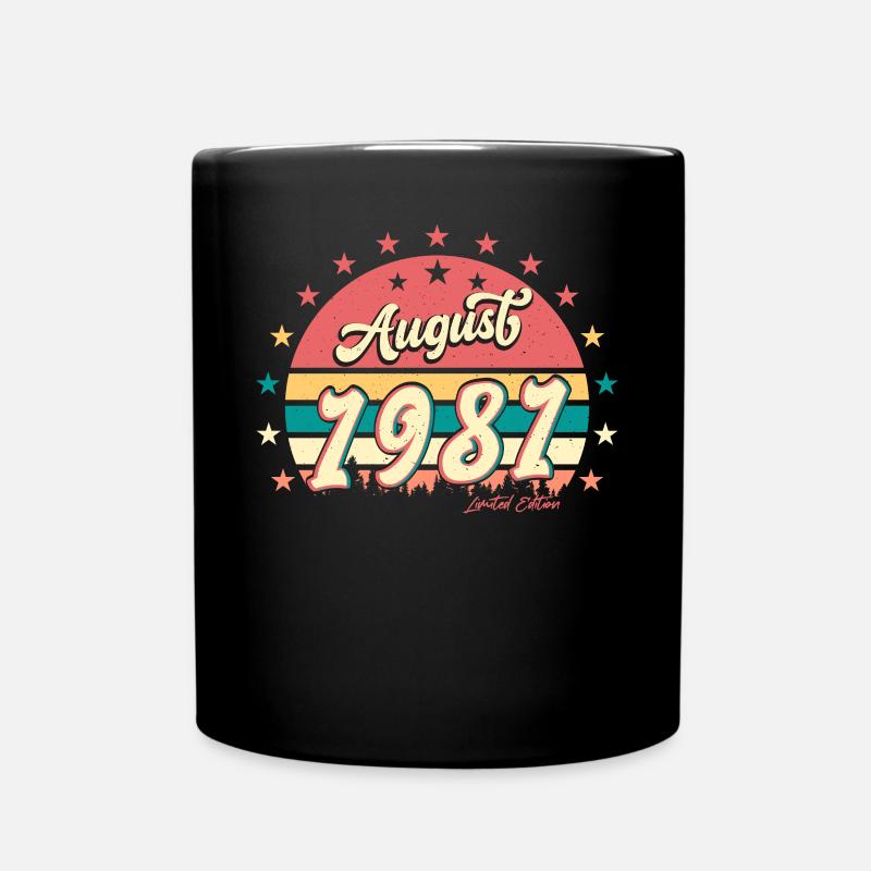 Né en août 1981 - Mug uni - noir