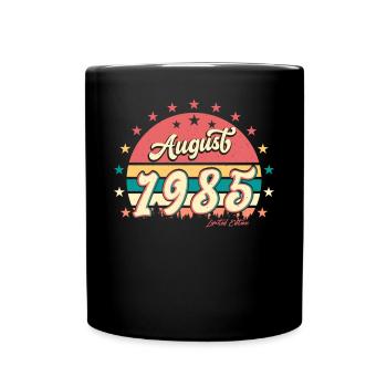 Salutations d’anniversaire 1985 Août - Mug uni - noir - Devant