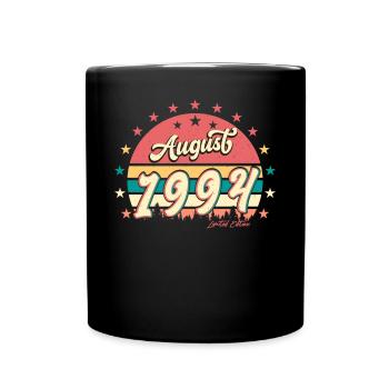 Baujahr 1994 Im August - Tasse einfarbig - Schwarz - Vorne