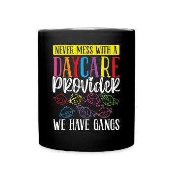 Fournisseur de garderie Nous avons gangs Enseignant de garde d’enfants - Mug uni - noir - Devant