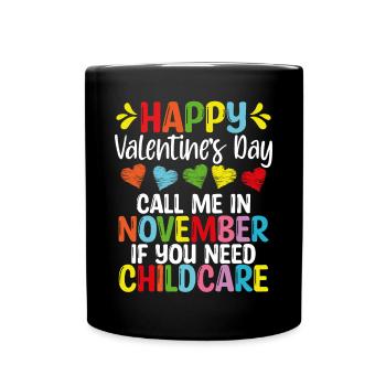 Fournisseur de services de garde Pour la Saint-Valentin Enseignant en garderie - Mug uni - noir - Devant