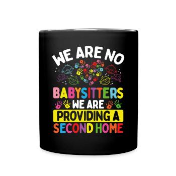 Childcare Teacher Babysitters Daycare Provider - Full Colour Mug - black - Front