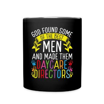 Directeurs de garderies Hommes Drôle Fournisseur de services de garde d’enfants - Mug uni - noir - Devant