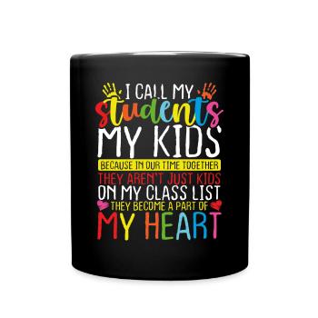 Garderie Provier Mes enfants Humour Garderie Enseignante - Mug uni - noir - Devant