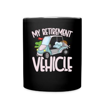 Véhicule de retraite - Mug uni - noir - Devant