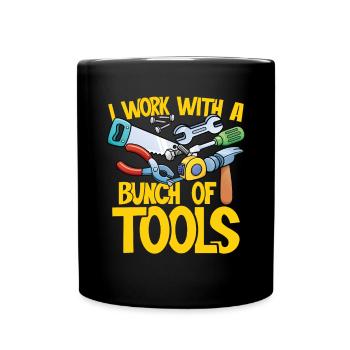 Pile d’outils - Mug uni - noir - Devant