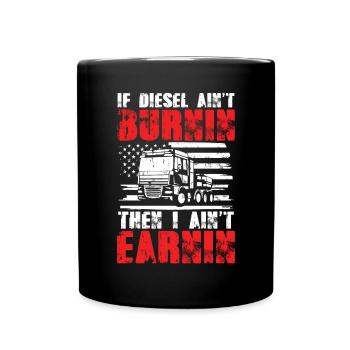 I don't earn - Full Colour Mug - black - Front