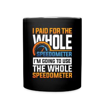 Full speedometer - Full Colour Mug - black - Front