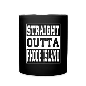 Rhode Island Saying Funny Rhode Island Gift - Full Colour Mug - black - Front