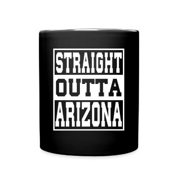 Arizona Spruch Lustig Arizona Geschenk - Tasse einfarbig - Schwarz - Vorne