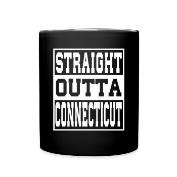 Connecticut Saying Funny Connecticut Gift - Full Colour Mug - black - Front