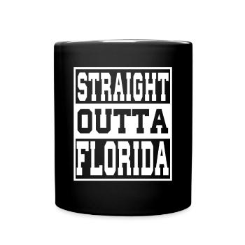 Florida Spruch Lustig Florida Geschenk - Tasse einfarbig - Schwarz - Vorne