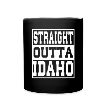 Idaho Spruch Lustig Idaho Geschenk - Tasse einfarbig - Schwarz - Vorne