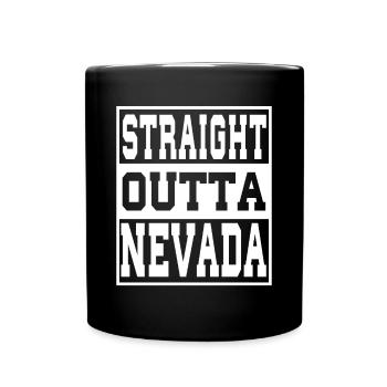 Nevada Saying Funny Nevada Gift - Full Colour Mug - black - Front