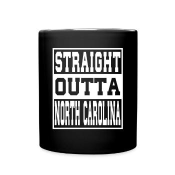 North Carolina Saying Funny North Carolina - Full Colour Mug - black - Front