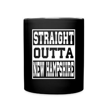 New hampshire Saying Funny New hampshire Gift - Full Colour Mug - black - Front