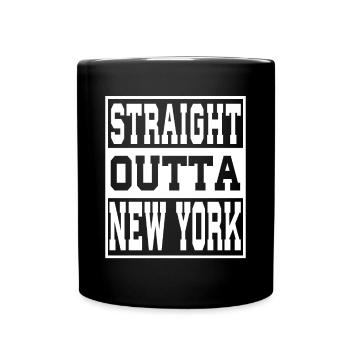 New York dit drôle Cadeau de New York - Mug uni - noir - Devant