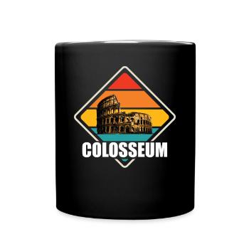 Kolosseum Rom Italien Gladiatoren Römer - Tasse einfarbig - Schwarz - Vorne