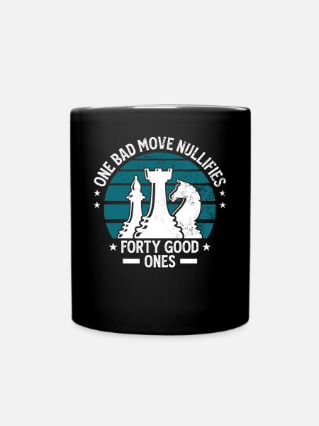 Un mauvais jeu de mouvement Cadeau de pièces d’échecs - Mug uni - noir