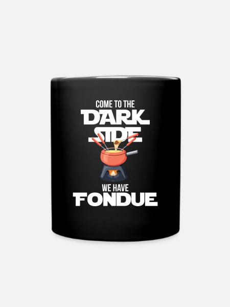 Fondue Dark Side Suisse Fromage Alpes - Mug uni - noir