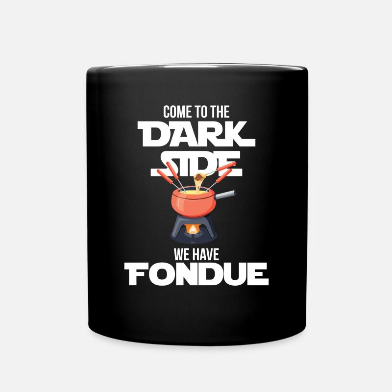 Fondue Dark Side Suisse Fromage Alpes - Mug uni - noir