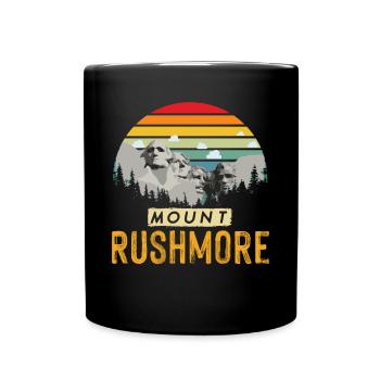 Mount Rushmore Black Hills South Dakota - Full Colour Mug - black - Front