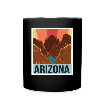 Arizona Grand Canyon Colorado River Camping - Mug uni - noir - Devant