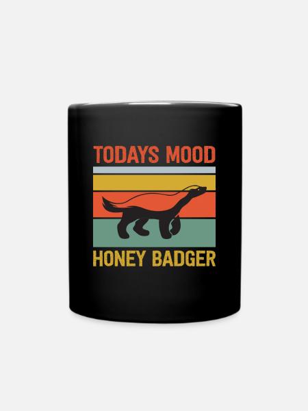 Drôle de blaireau de miel - Mug uni - noir