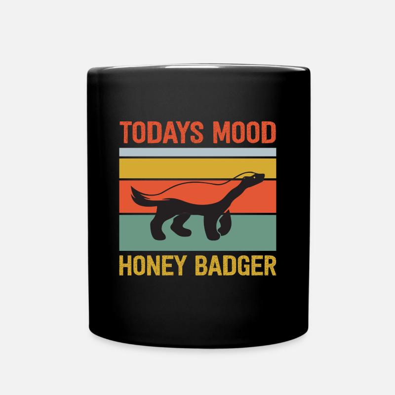 Drôle de blaireau de miel - Mug uni - noir