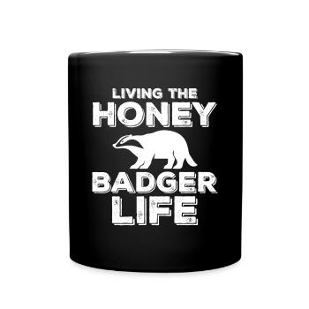 Drôle de blaireau de miel - Mug uni - noir - Devant