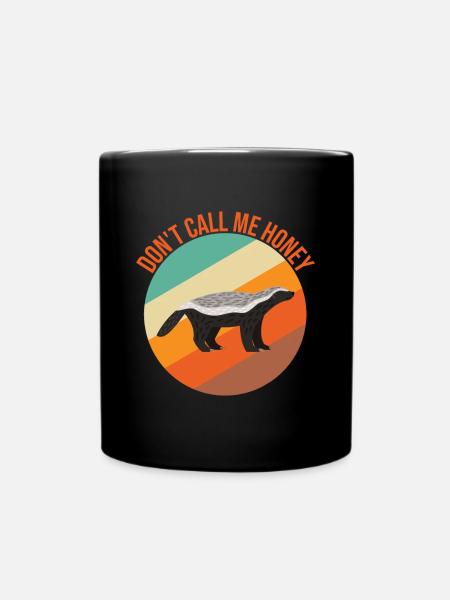 Drôle de blaireau de miel - Mug uni - noir