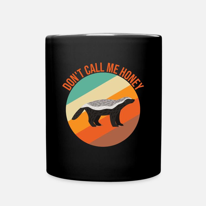Drôle de blaireau de miel - Mug uni - noir