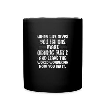 Motivation Motivieren Karriere Spruch Geschenk - Tasse einfarbig - Schwarz - Vorne
