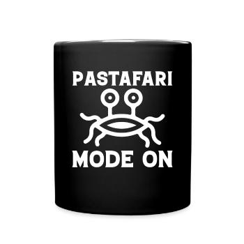 Pastafarianisme flying Spaghetti Monster - Mug uni - noir - Devant