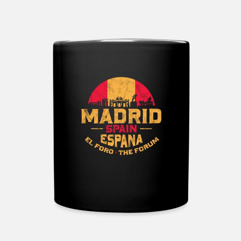 Spain Spanish Madrid Spanish Holiday Gift - Full Colour Mug - black