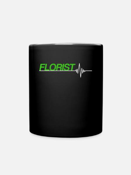Florist - Tasse einfarbig - Schwarz