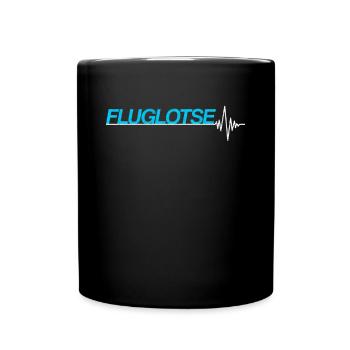Fluglotse - Tasse einfarbig - Schwarz - Vorne