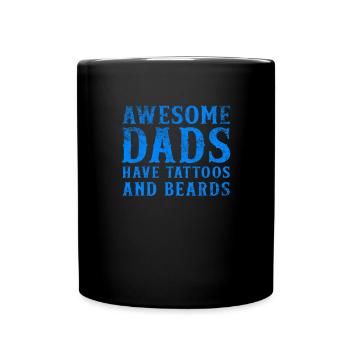 Tatouage Barbe Papa Père Tatouage Cadeau Cool - Mug uni - noir - Devant