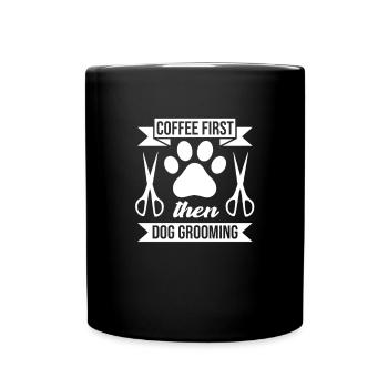 Dog Dog Groomer Scissors Dog groomer Dog Salon - Full Colour Mug - black - Front