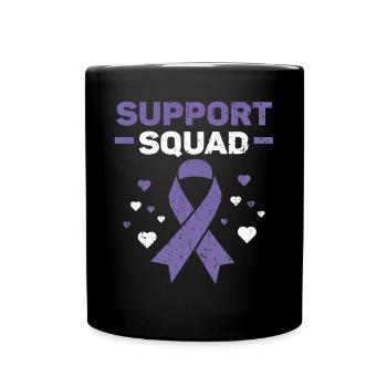 Support Squad Autoimmunkrankheit Lupus Bewusstsein - Tasse einfarbig - Schwarz - Vorne