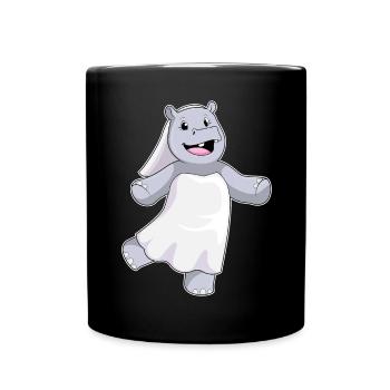 Nilpferd Braut Schleier Hochzeit - Tasse einfarbig - Schwarz - Vorne