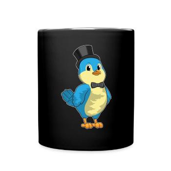Mariage avec le chapeau haut-de-forme Bird Groom - Mug uni - noir - Devant