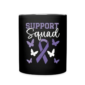 Support Squad Autoimmunkrankheit Lupus Bewusstsein - Tasse einfarbig - Schwarz - Vorne