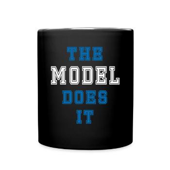 The Model does it Model Gift - Full Colour Mug - black - Front