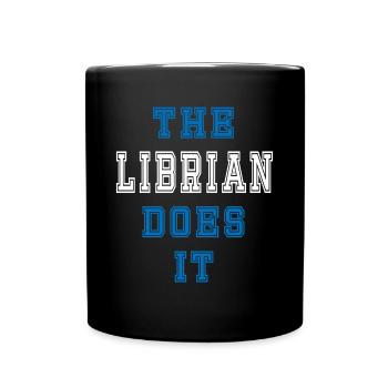Le bibliothécaire le fait Cadeau de bibliothécaire - Mug uni - noir - Devant